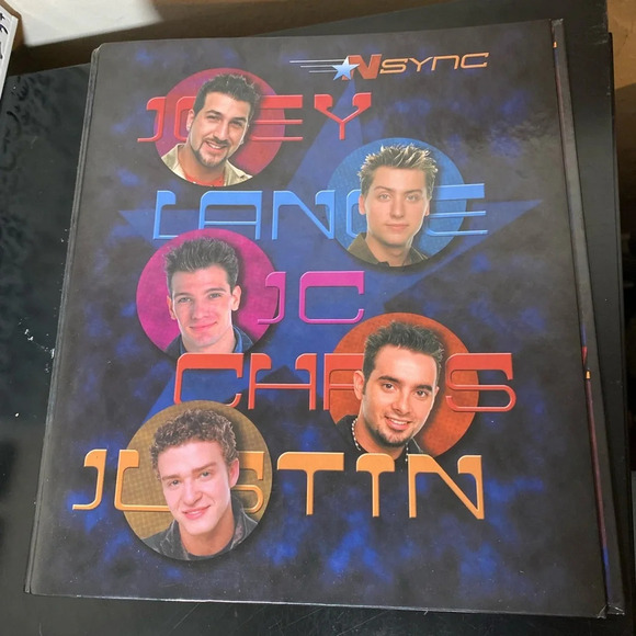 LIKE New Y2K NSYNC Throwback 2000's Three Ring Binder - Picture 1 of 6